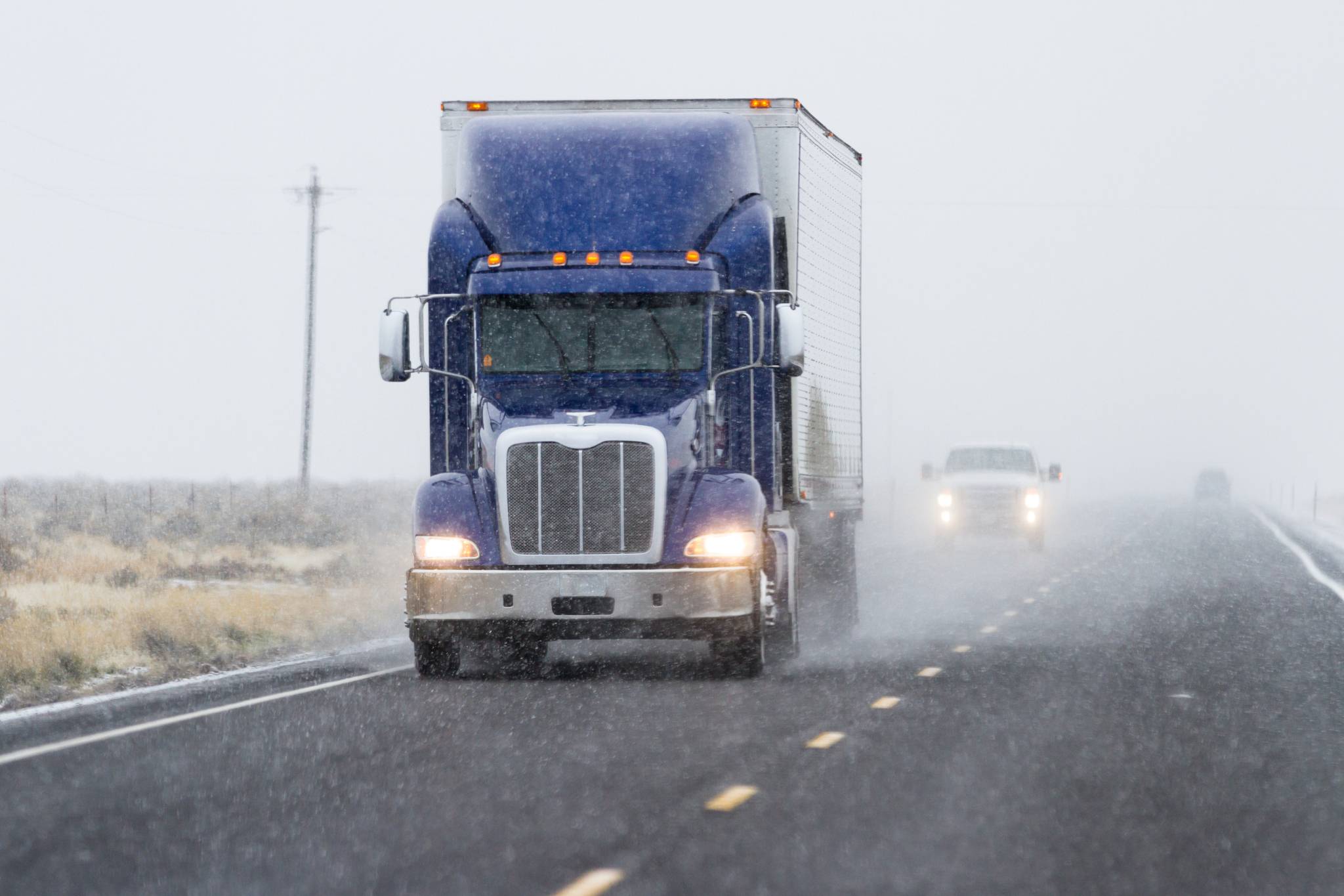 Winter highway hauling across Oregon in all conditions